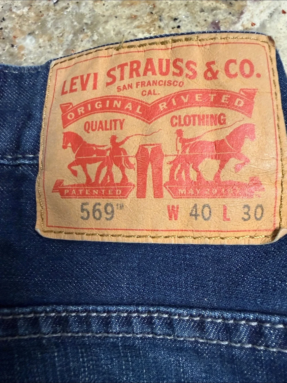 Levi's Men's Dark Blue Straight Jeans